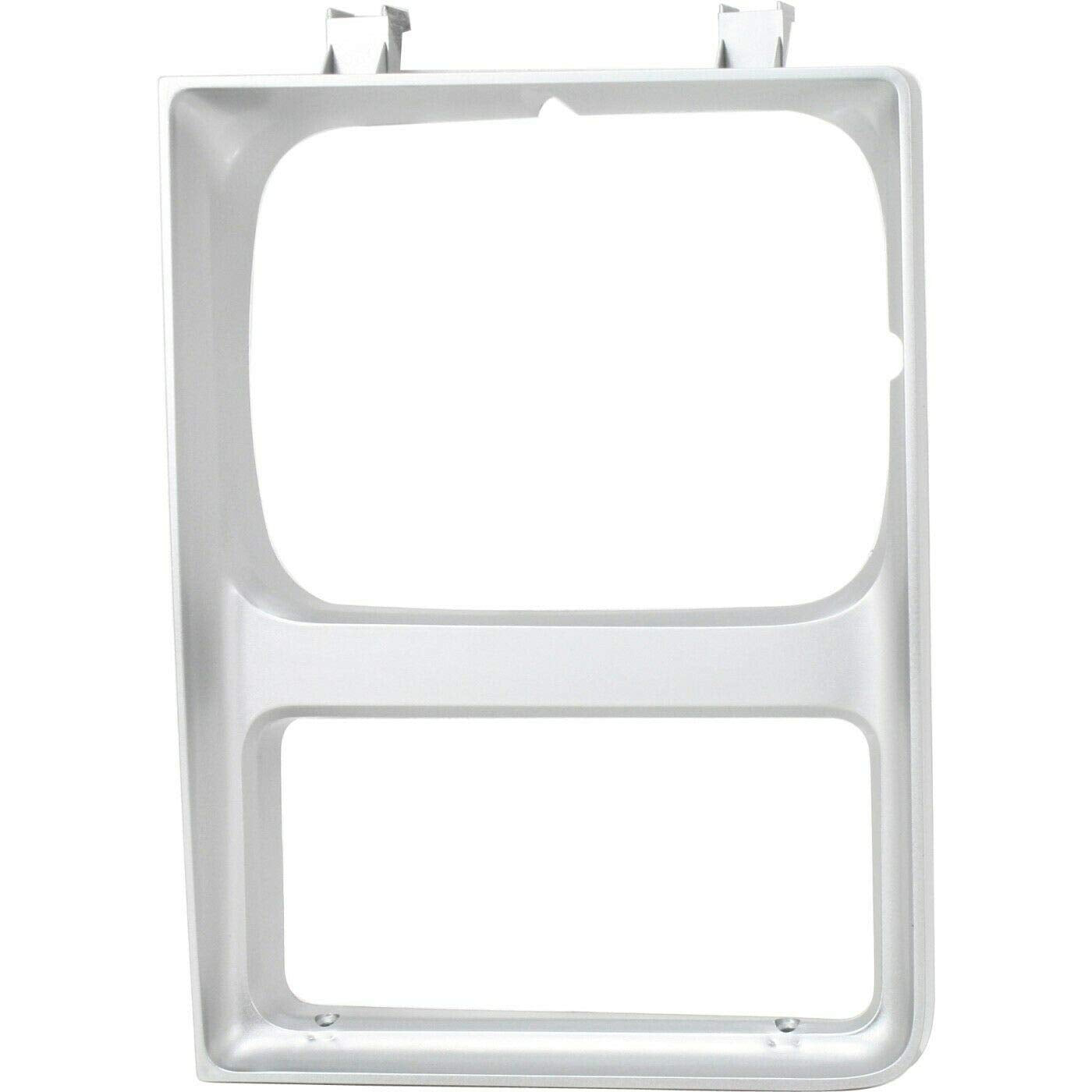 Front Left Driver Side Headlight Door Grille Trim Bezel Molding Replacement For 1985-1988 Chevy Chevrolet GMC Blazer Jimmy Suburban Pickup Truck Si...