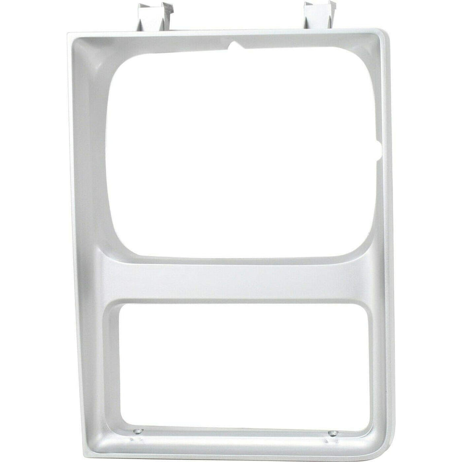 Front Left Driver Side Headlight Door Grille Trim Bezel Molding Replacement For 1985-1988 Chevy Chevrolet GMC Blazer Jimmy Suburban Pickup Truck Si...
