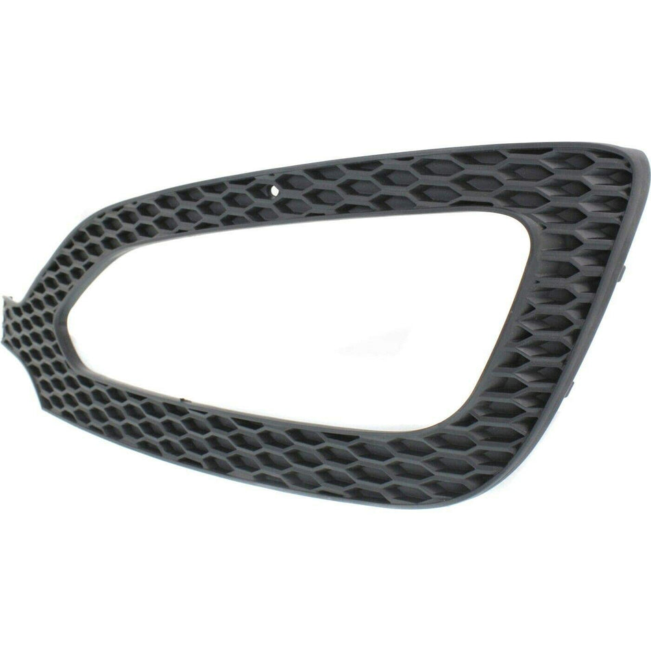 DAT AUTO PARTS Front Left Driver Side Fog Light Hole Bezel Lamp Cover Trim Molding Bumper Insert Replacement For 2013 2014 2015 2016 Hyundai Santa ...
