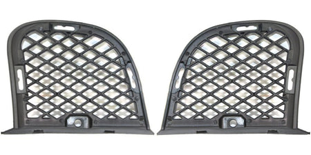 DAT AUTO PARTS Front Left Driver & Right Passenger Set of 2 Fog Light Cover Grille Trim Screen Insert Replacement For 2005-2009 Hyundai Tucson Blac...