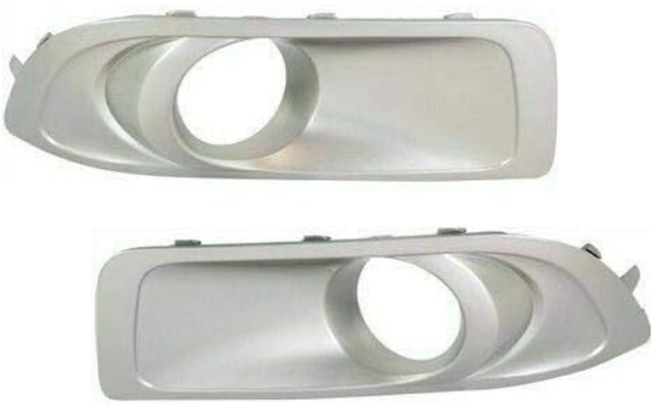 DAT AUTO PARTS Front Right Passenger & Left Driver Side Bumper Fog Light Bezel Cover Grille Set of 2 Replacement for 2010-2012 Subaru Outback Silve...