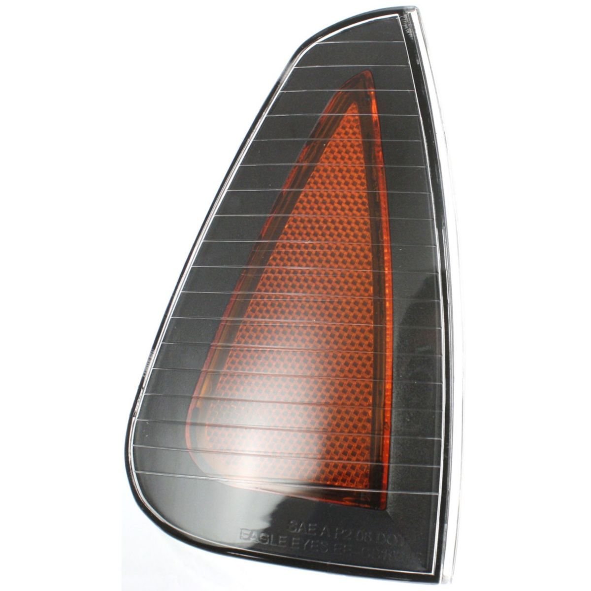 DAT AUTO PARTS Front Right Passenger Side Marker Light Assembly Lamp Housing Replacement for 2006 2007 2008 2009 2010 Dodge Charger Orange & Black ...