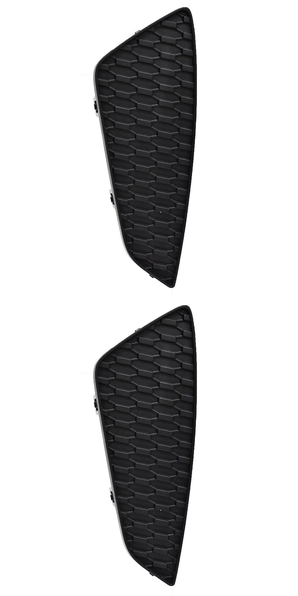 DAT AUTO PARTS Front Left Driver & Right Passenger Side Bumper Fog Light Cover Bezel Pair Replacement For 2021 - 2023 Toyota Sienna XSE Black Textu...