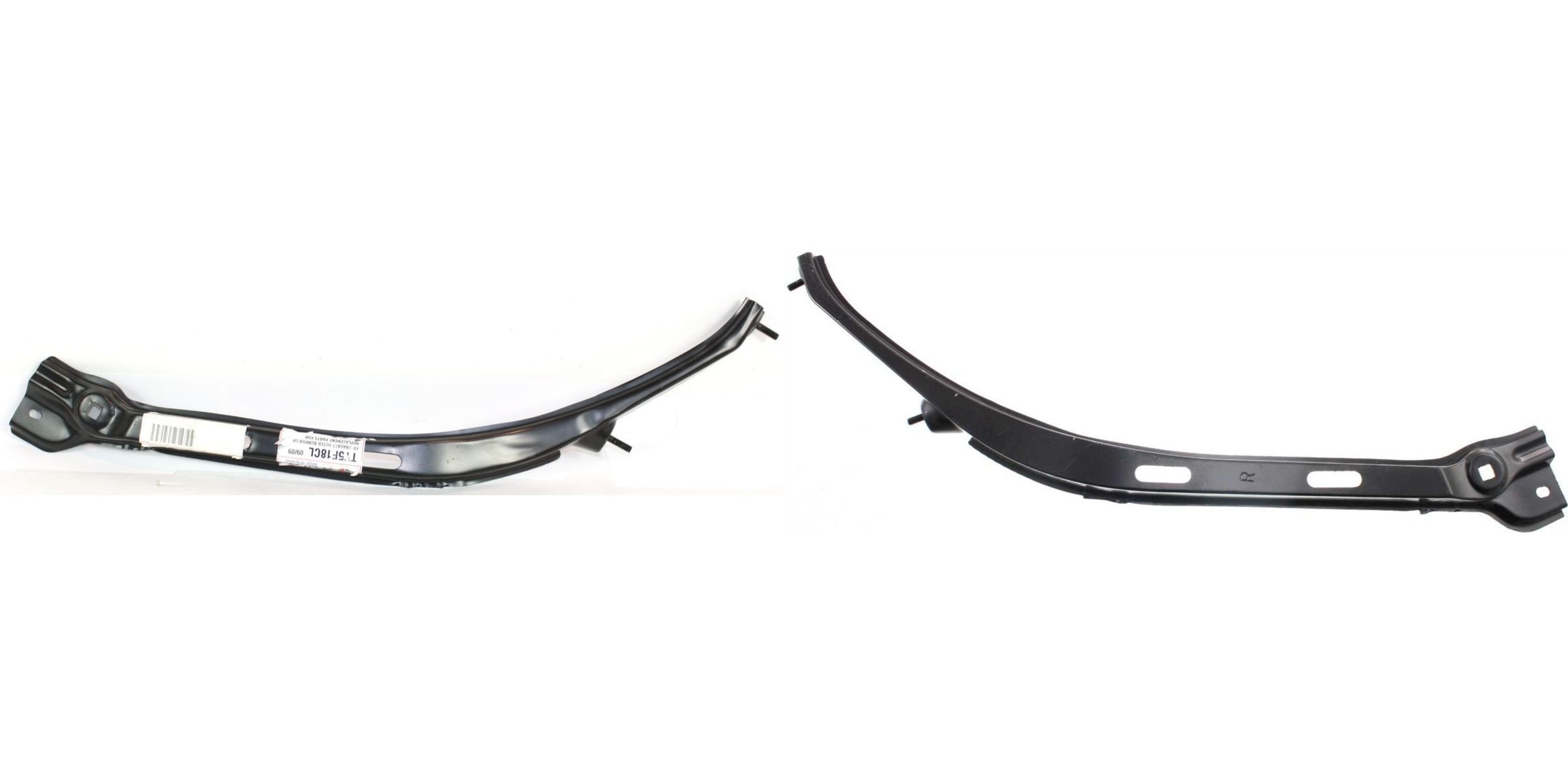 DAT AUTO PARTS Front Left Driver and Right Passenger Side Bumper Cover Support Bracket Retainer Replacement for 2005-2011 Toyota Tacoma Black Steel...