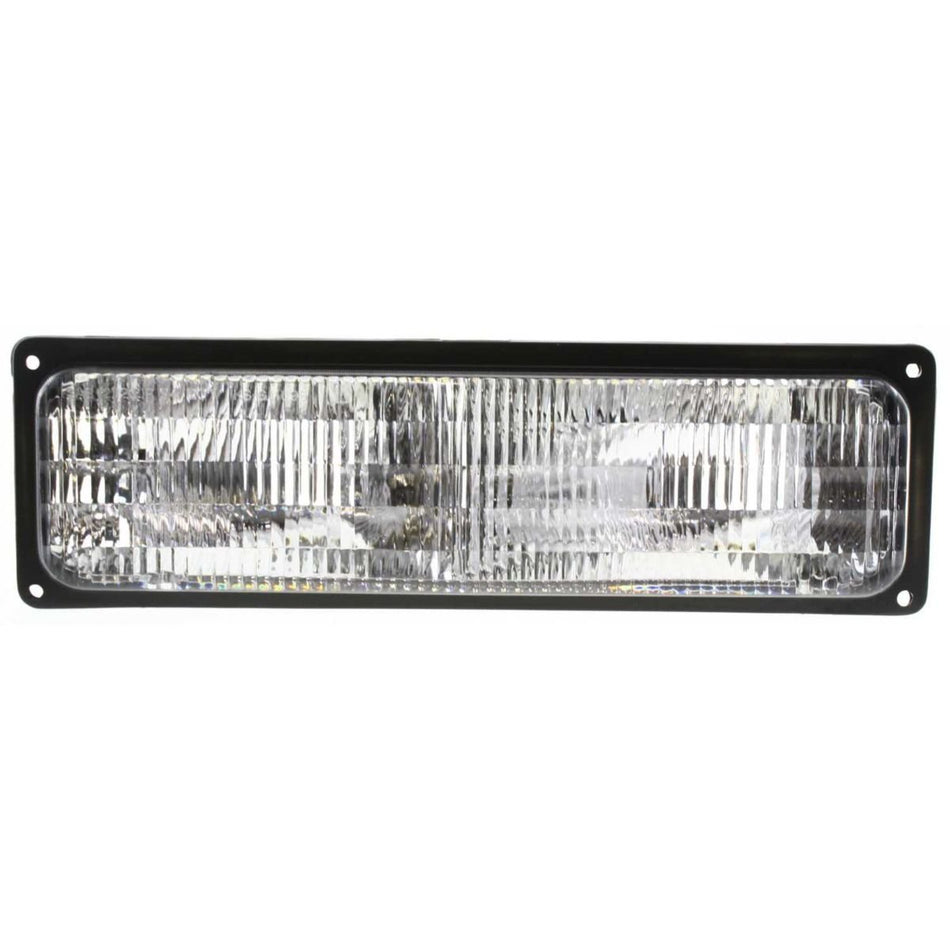 DAT AUTO PARTS Front Left Driver & Right Passenger Side Park Turn Signal Light Set of 2 Replacement for 1994-2002 GMC Chevrolet C/K Clear Lens GM25...