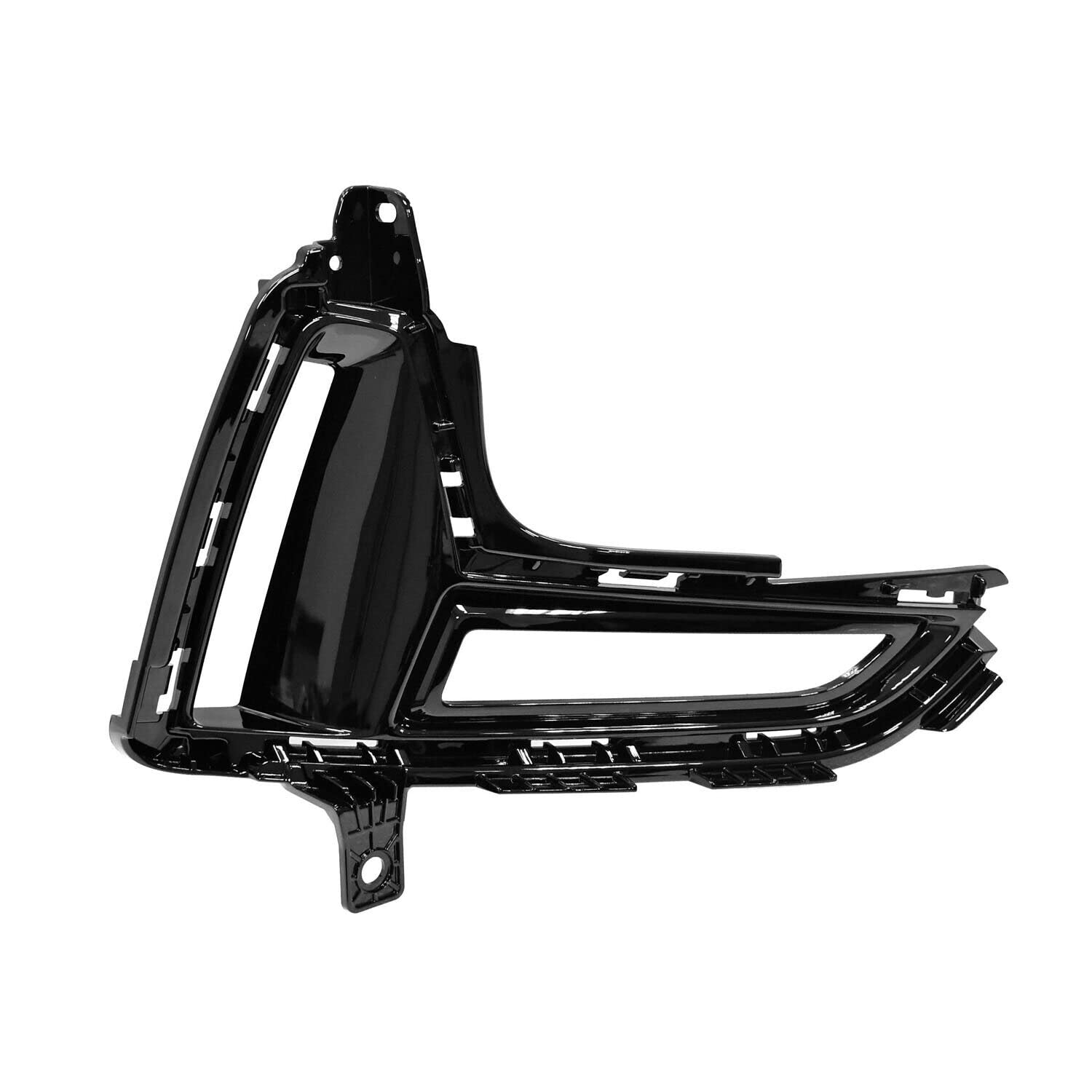 DAT AUTO PARTS Front Right Passenger Side Fog Light Bumper Cover Bezel Trim Grille Molding Insert Replacement For 2022 - 2023 Kia Carnival Gloss-Bl...