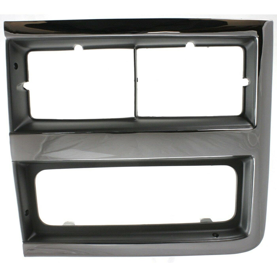 DAT AUTO PARTS Front Left Driver Side Head Light Door Replacement For 89 - 91 Chevrolet Suburban Chrome Finish GM2512161 15628669