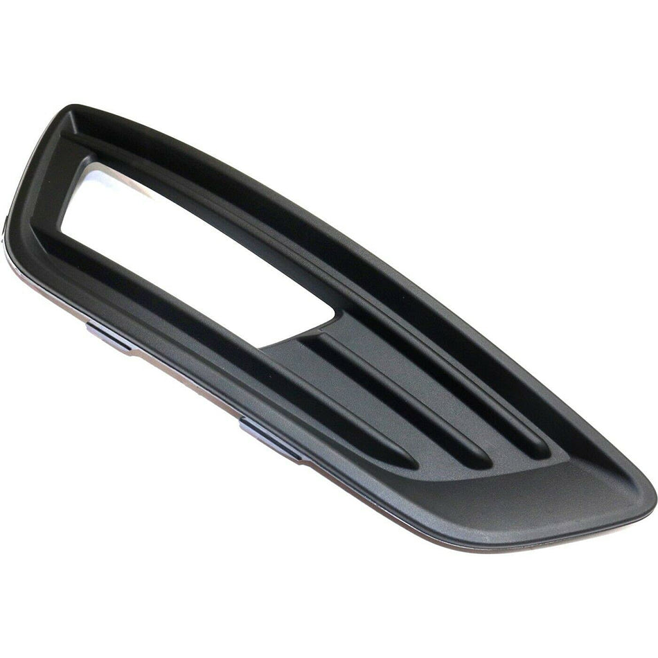 DAT AUTO PARTS Front Right Passenger Side Fog Light Bezel Cover Trim Molding Bumper Insert Replacement For 2015-2018 Ford Focus S and SE Models Bla...