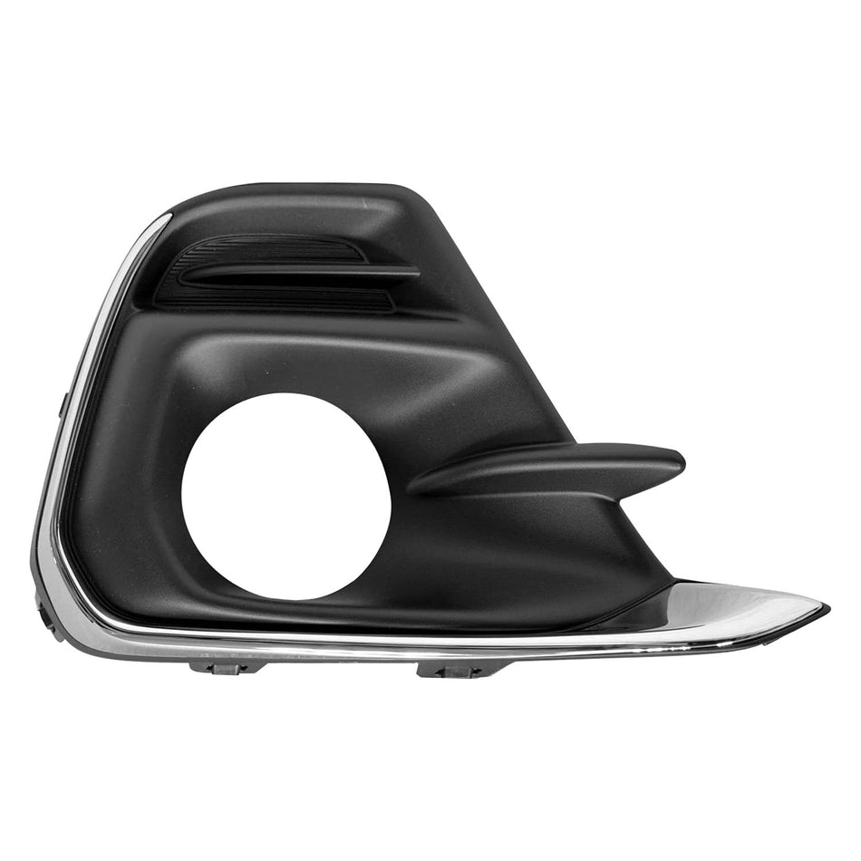 DAT AUTO PARTS Front Right Passenger Fog Light Hole Bezel Cover Grille Molding Bumper Insert Replacement For 2016 2017 2018 Chevrolet Spark Black T...