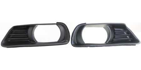 DAT AUTO PARTS Front Right Passenger Left Driver Side Pair Bumper Fog Light Bezel Cover Replacement for 2007-2009 Toyota Camry XLE Black Textured T...