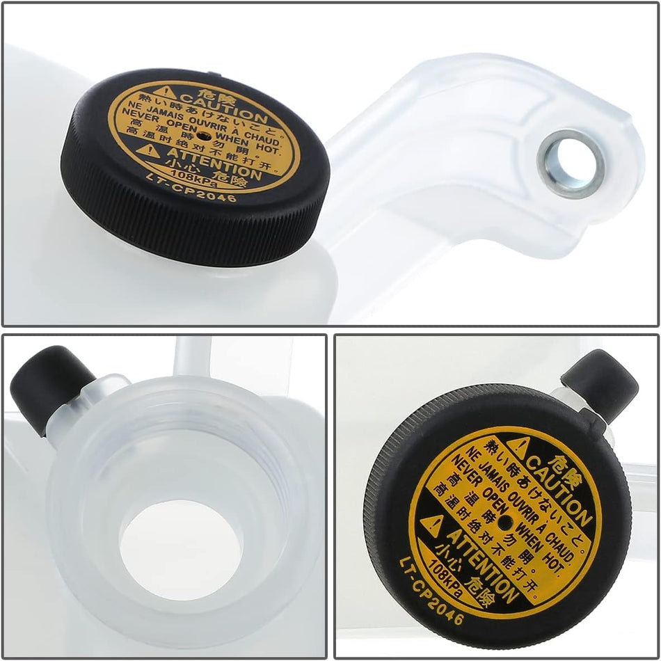 DAT AUTO PARTS Engine Coolant Recovery Bottle Overflow Reservoir Tank With Cap Replacement for 2008-2015 Scion xB 2011-2016 Scion tC White Textured...