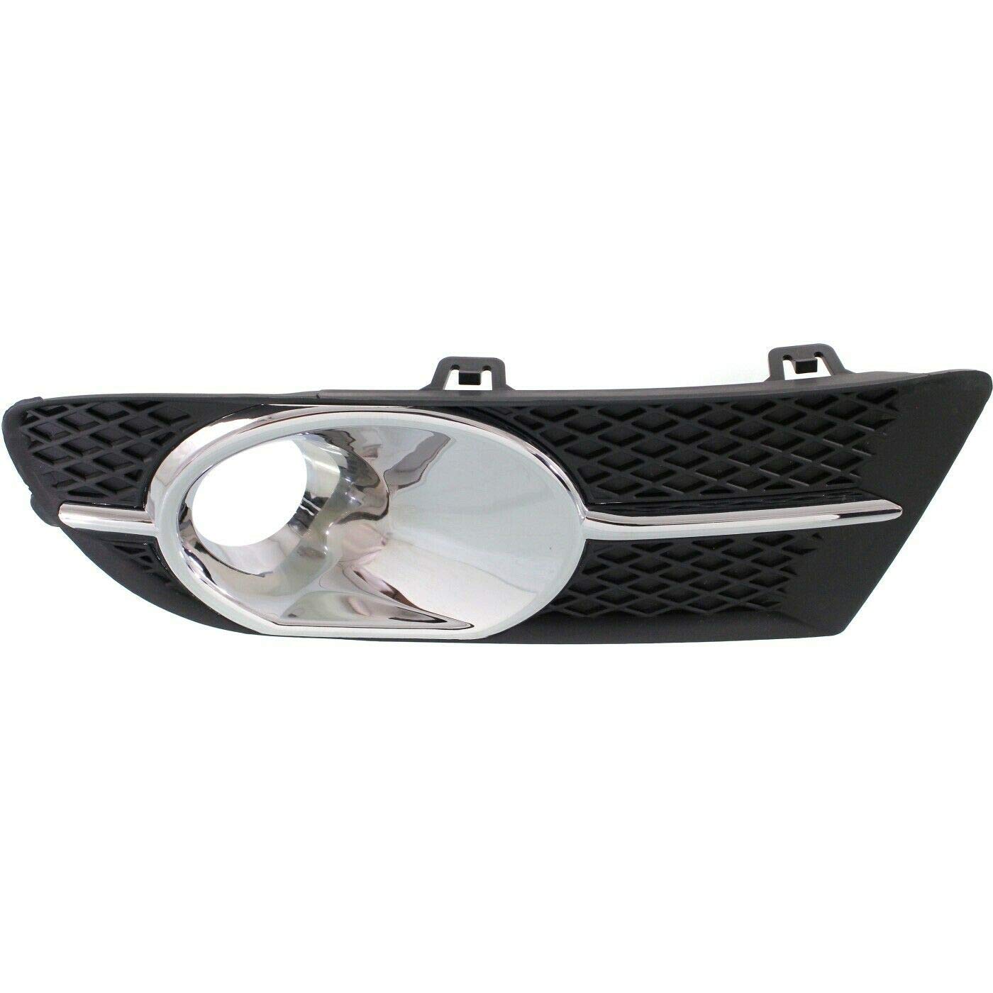 DAT AUTO PARTS Front Left Driver Side Fog Light Bezel Cover Trim Molding Bumper Insert Replacement For 2012-2017 Buick Verano Black Textured Plasti...