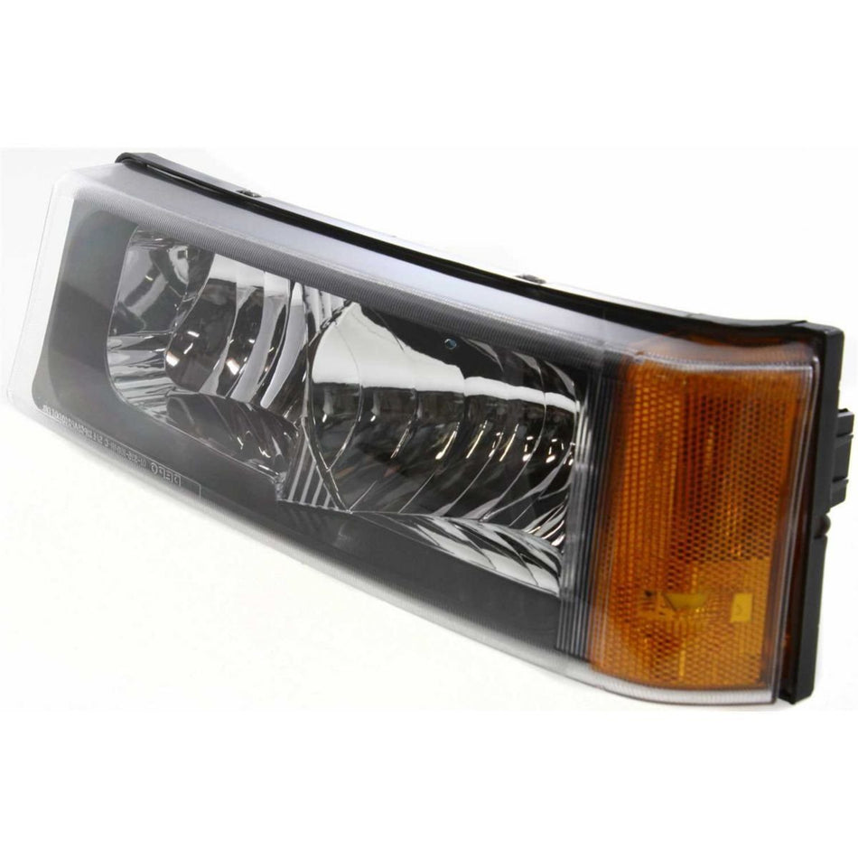 DAT AUTO PARTS Front Left Driver Side Corner Park Light Turn Signal Lamp Lens Housing Without Cladding Replacement For 2003 - 2006 Chevrolet Avalan...