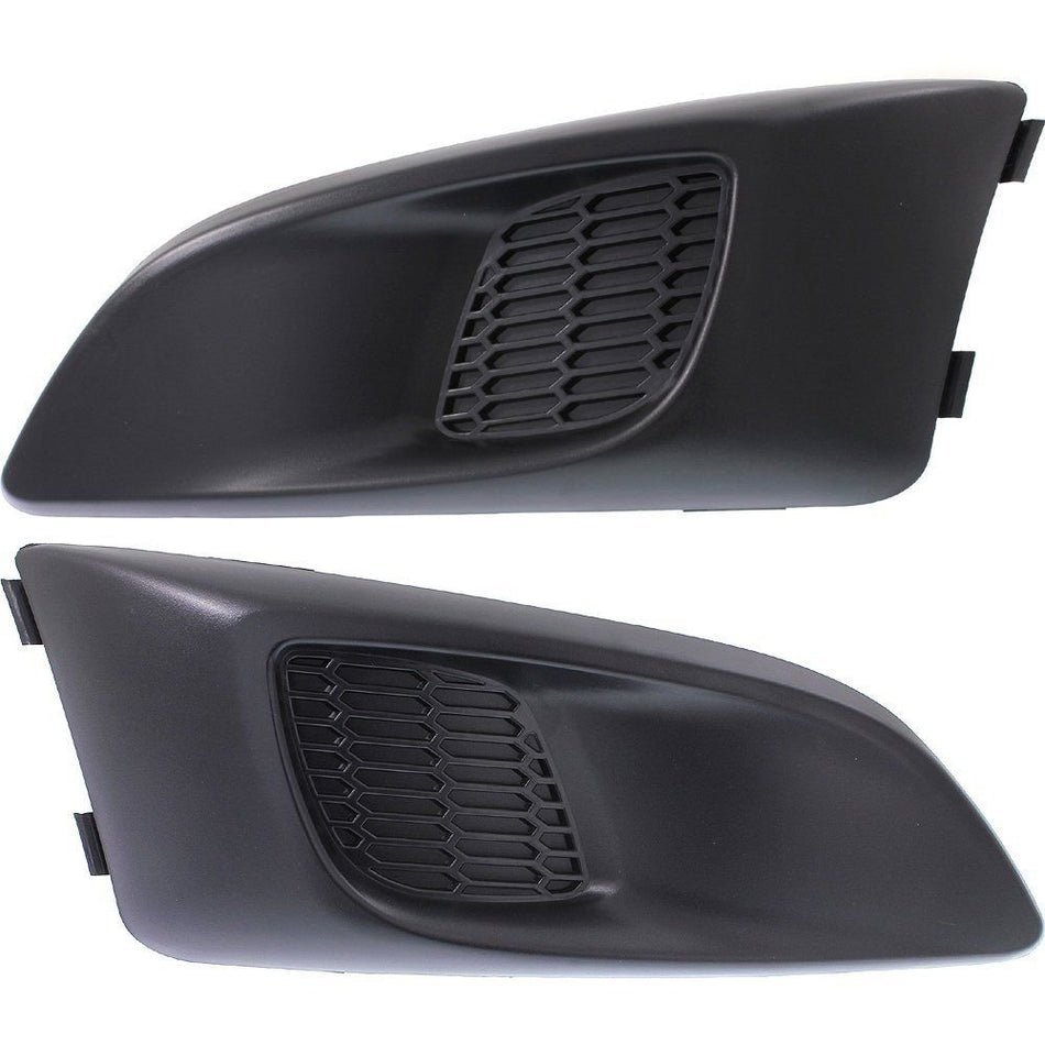 DAT AUTO PARTS Front Left Driver Right Passenger Set Fog Light Cover Bumper Insert Molding Trim Pair Replacement for 2012-2016 Chevy Sonic Hatchbac...
