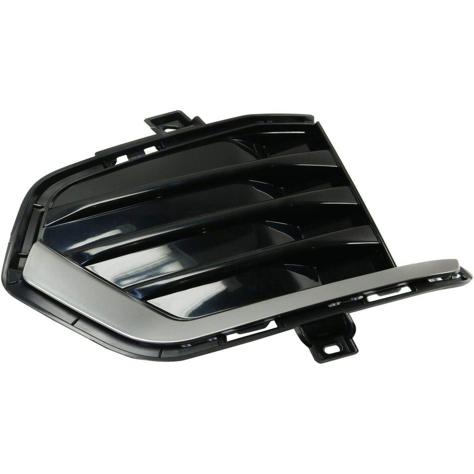 DAT AUTO PARTS Front Left Driver Side Fog Light Hole Cover Lamp Grille Bumper Insert Replacement For 2017-2025 Cadillac XT5 Black Smooth Plastic wi...