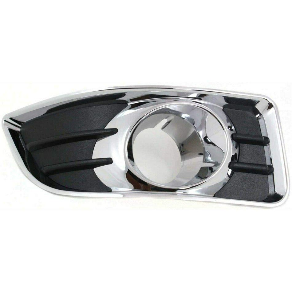 DAT AUTO PARTS Front Right Passenger Side Fog Light Hole Bezel Cover Molding Bumper Insert Replacement For 2006-2008 Chevrolet Malibu Textured Blac...