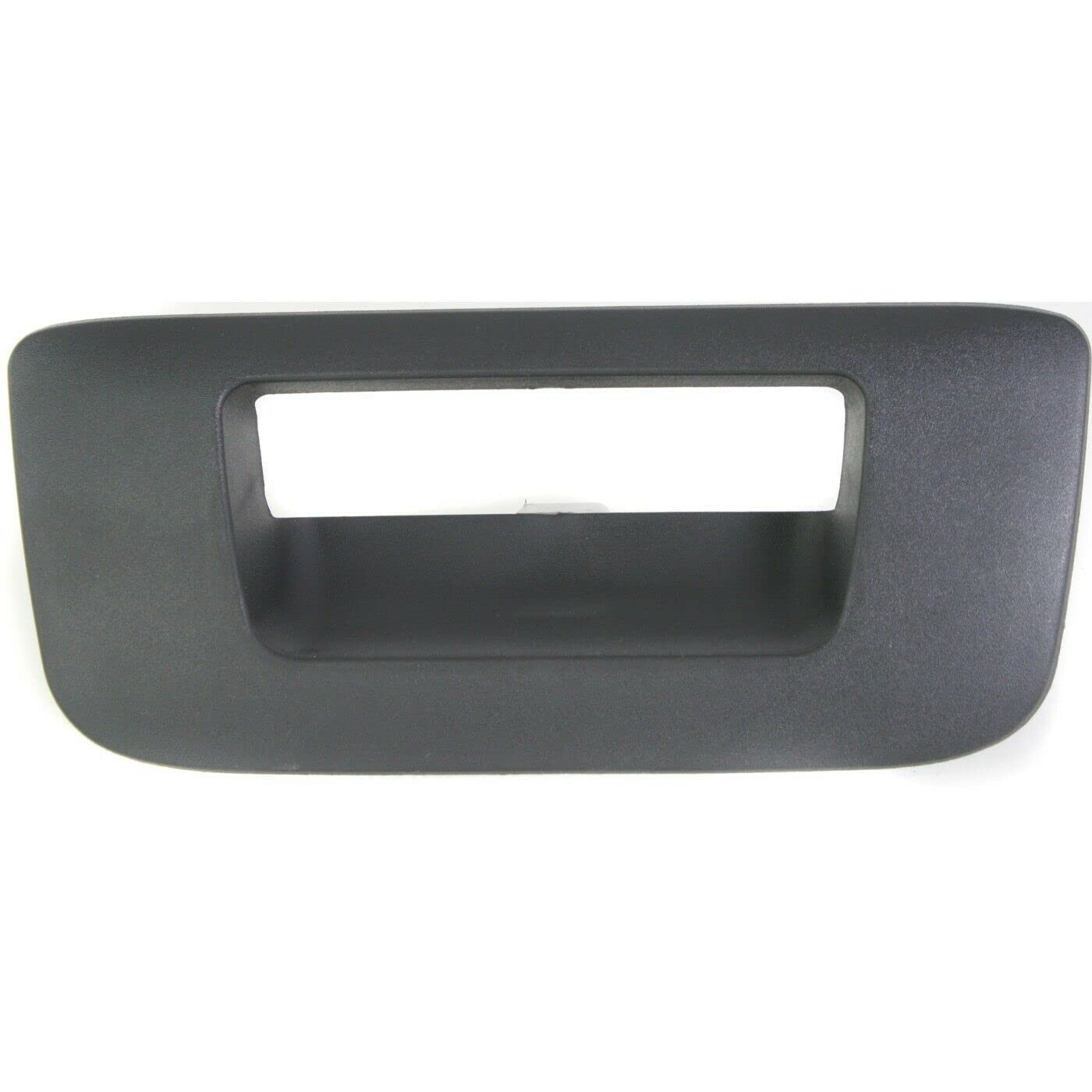 DAT AUTO PARTS Outside Rear Exterior Tailgate Liftgate Door Handle Bezel Trim Plate Replacement For 2007 - 2013 Chevrolet Silverado Black Textured ...