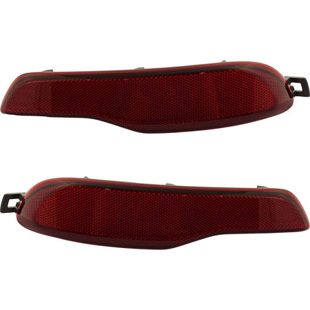 DAT AUTO PARTS Rear Left Driver & Right Passenger Side Pair Bumper Cover Side Marker Light Reflector Lamp Set Of 2 Replacement For 2014-2018 Jeep C...