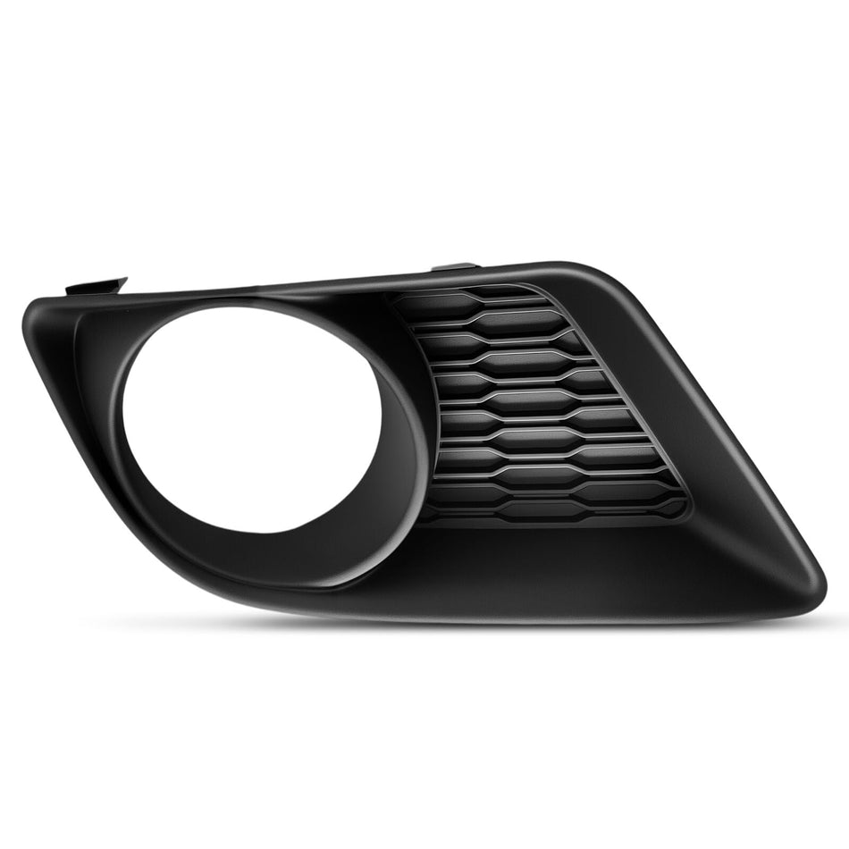 Front Driver & Passenger Side, SET OF 2, Bumper Cover Molding Bezel, Fits 2011-2014 Dodge Charger, EXCEPT SRT-8 Models, Black Plastic Textured Fini...
