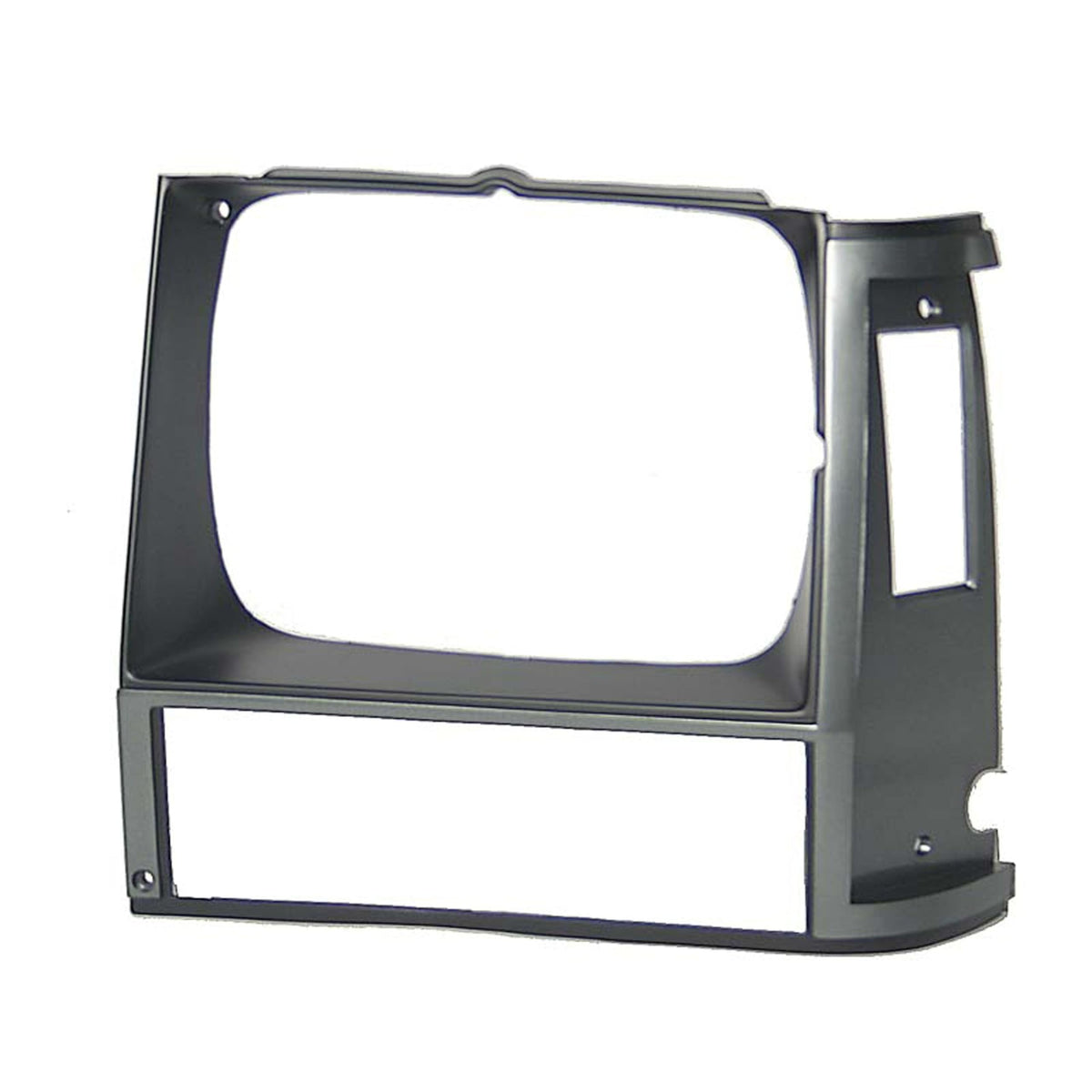 Front Driver Side HeadLight Door Grille Insert Bezel Trim, Fits 85-90 Jeep Cherokee, 86-90 Comanche, Gray Plastic Textured Paint To Match For Use W...