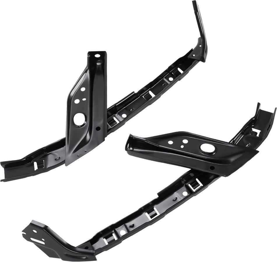 Front Left Driver & Right Passenger Set Of 2 Bumper Support Bracket Mounting Retainer Pair Replacement For 2012-2015 Honda Civic Sedan & Hybrid 201...