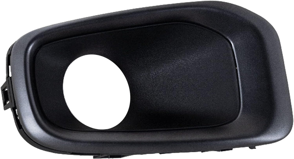 DAT AUTO PARTS Front Right Passenger Side Bumper Fog Light Hole Cover Bezel Trim Insert Replacement For 2015 2016 2017 2018 Jeep Renegade Black Tex...