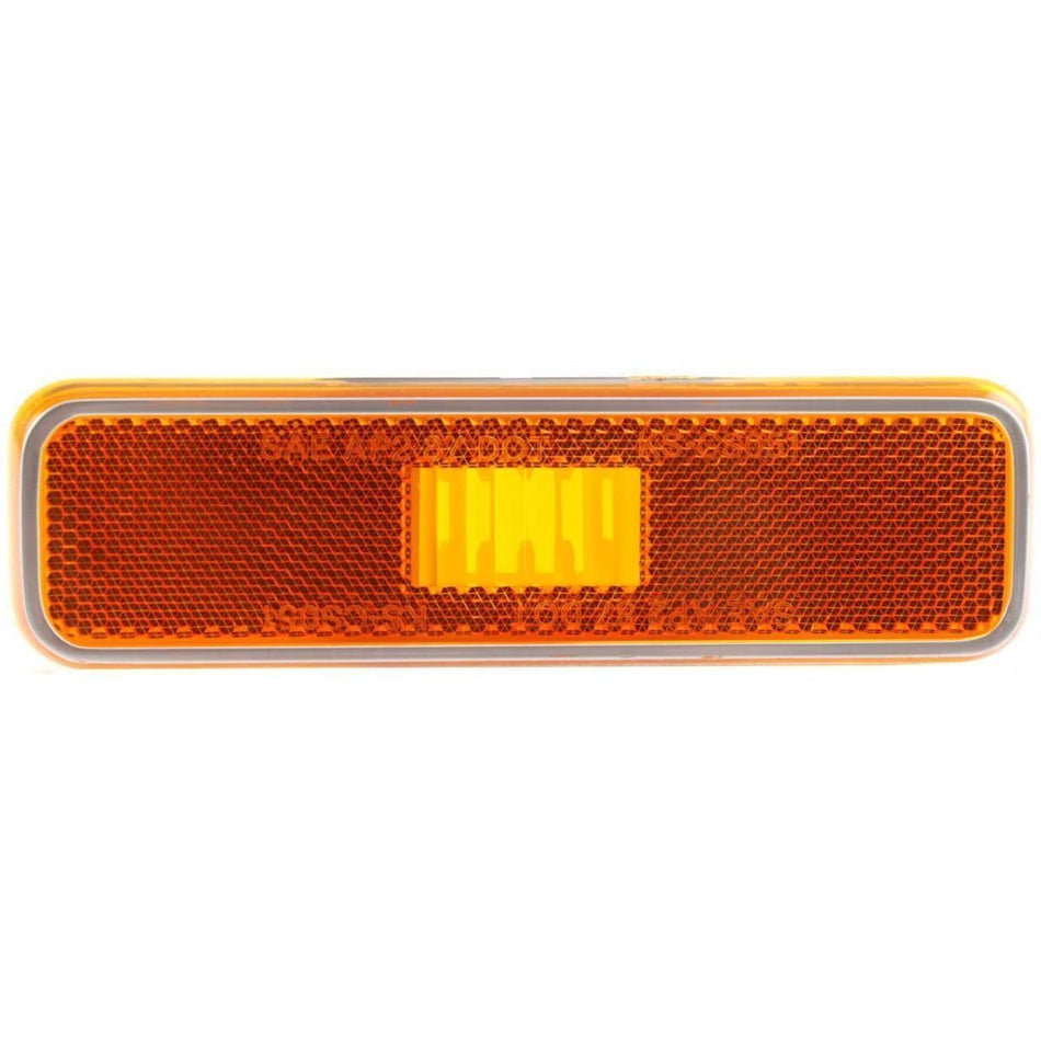 Front Driver and Passenger Side Marker Light Set of 2 Fits 1972-1993 Dodge Ramcharger D150 D250 D350 W150 Charger Amber Lens CH2550101 3587436