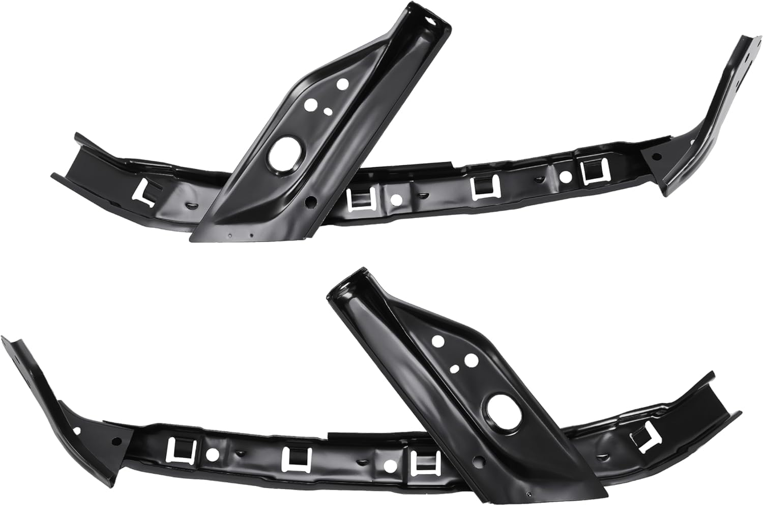 Front Left Driver & Right Passenger Set Of 2 Bumper Support Bracket Mounting Retainer Pair Replacement For 2012-2015 Honda Civic Sedan & Hybrid 201...