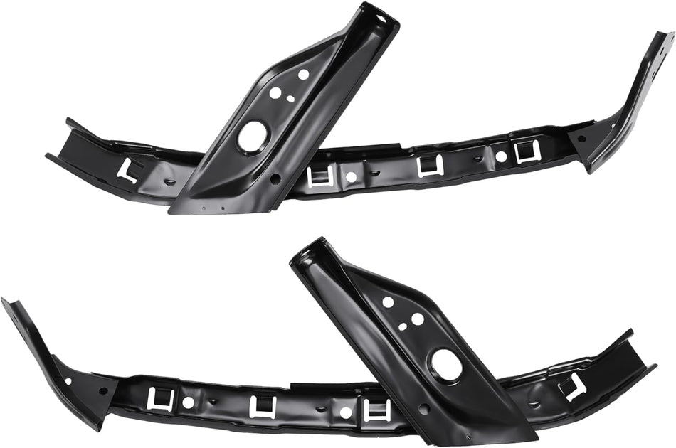 Front Left Driver & Right Passenger Set Of 2 Bumper Support Bracket Mounting Retainer Pair Replacement For 2012-2015 Honda Civic Sedan & Hybrid 201...