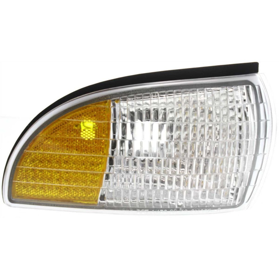 DAT AUTO PARTS Front Right Passenger Side Lens Housing with Corner Light Lamp Replacement for 1991-1996 Chevrolet Caprice Clear & Orange Amber Lens...