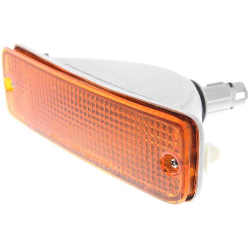 DAT AUTO PARTS Front Left Driver Side Turn Signal Light Assembly Replacement For 1989 - 1995 Toyota Pickup Amber lens TO2520105 8152089134