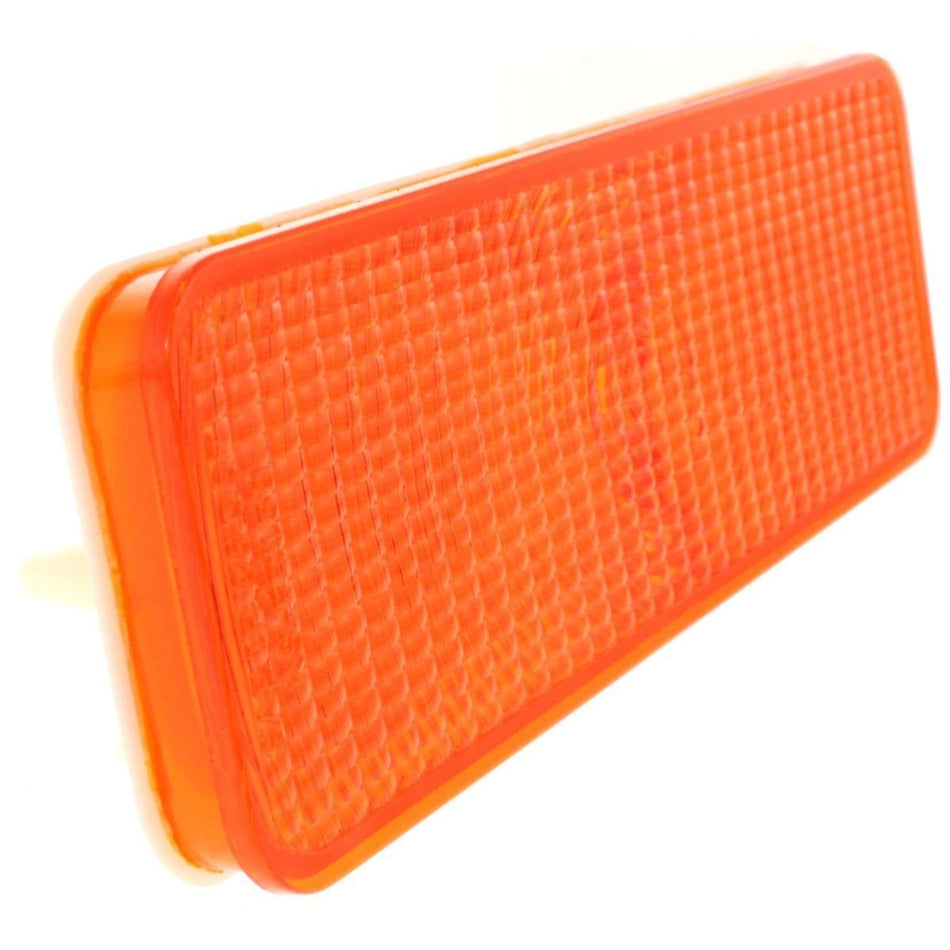 Front Driver or Passenger Side Parking Turn Signal Light Fits 1980-1986 Ford Bronco F100 F150 F250 F350 Amber Lens In Grille FO2520101