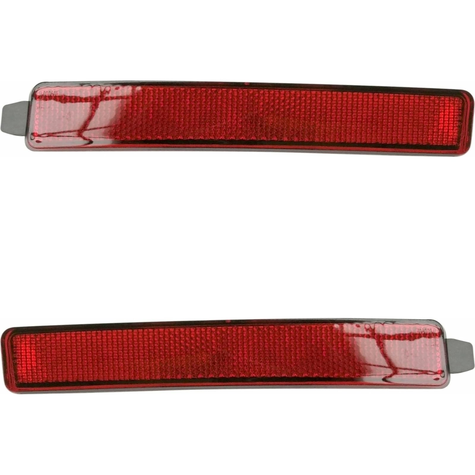Rear Left & Right PAIR, Bumper Reflector, Fits 2007–2010 Saturn Outlook, 2007–2012 GMC Acadia, 2009–2012 Chevy Traverse, 2010–2016 Cadillac SRX, Pl...