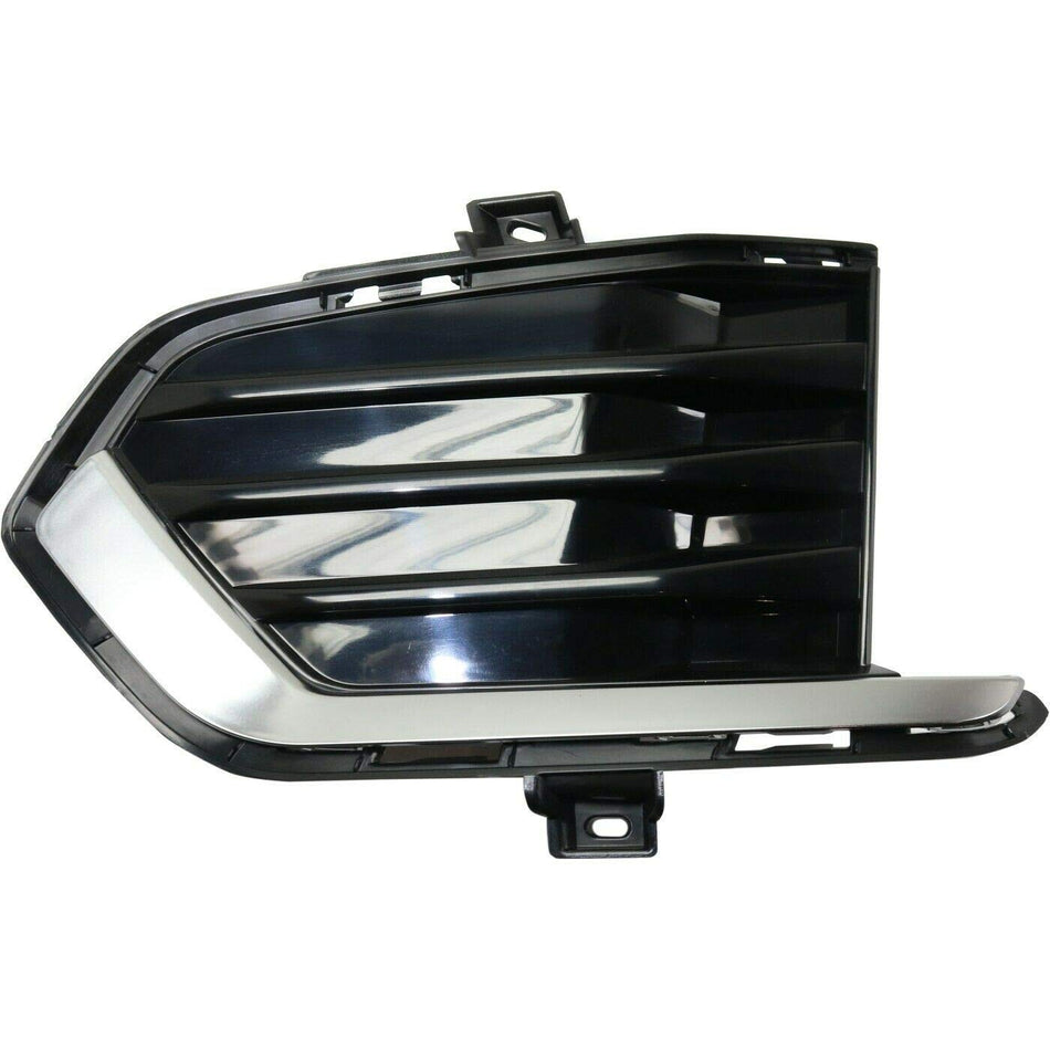 DAT AUTO PARTS Front Left Driver Side Fog Light Hole Cover Lamp Grille Bumper Insert Replacement For 2017-2025 Cadillac XT5 Black Smooth Plastic wi...