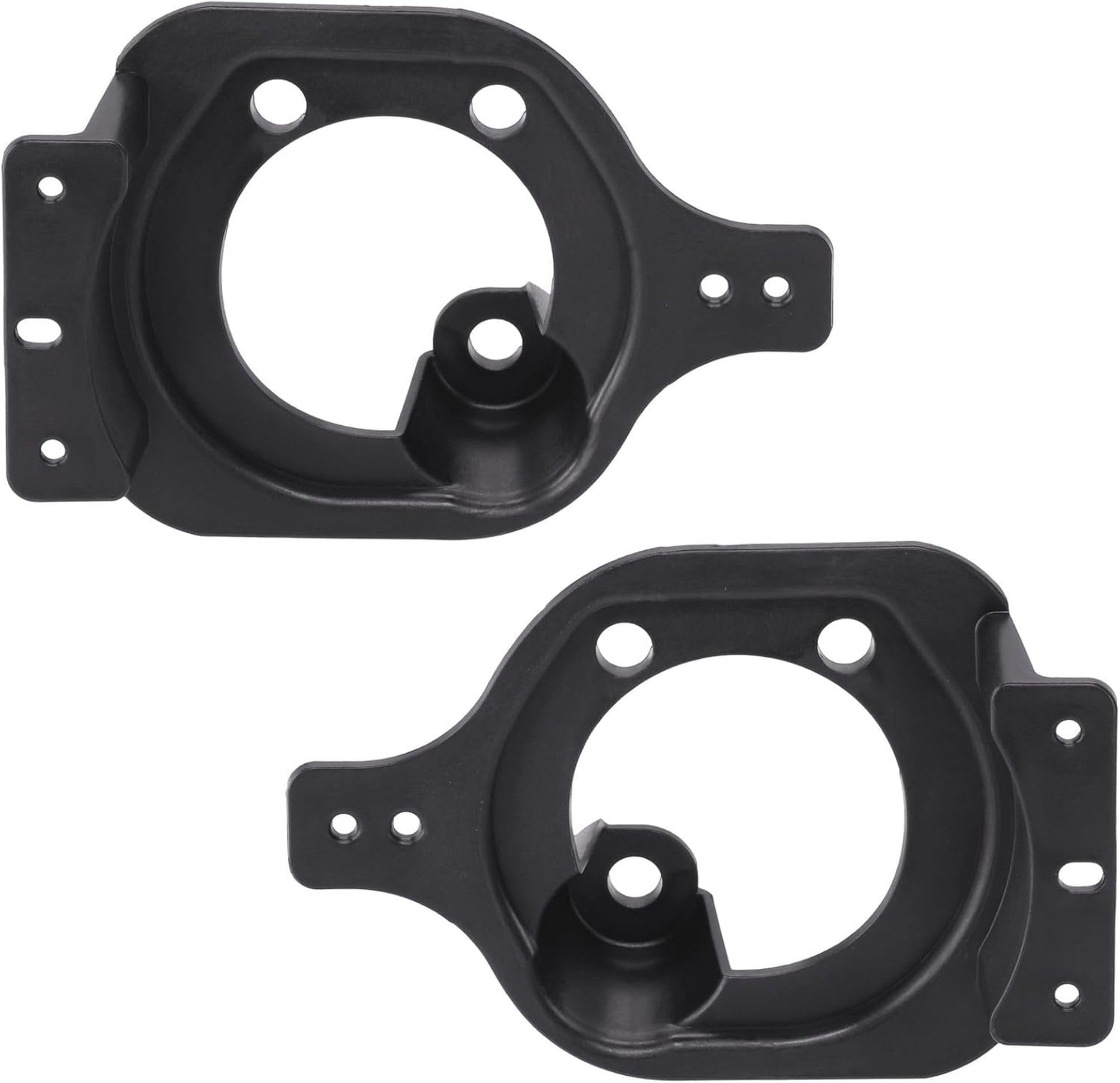 Front Driver & Passenger Side PAIR Bumper Cover Trim, Fits 2018-2026 Jeep Wrangler JL, 2020-2024 Jeep Gladiator Sport & Sport S Models, Black Plast...