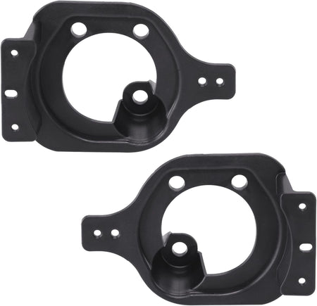Front Driver & Passenger Side PAIR Bumper Cover Trim, Fits 2018-2026 Jeep Wrangler JL, 2020-2024 Jeep Gladiator Sport & Sport S Models, Black Plast...