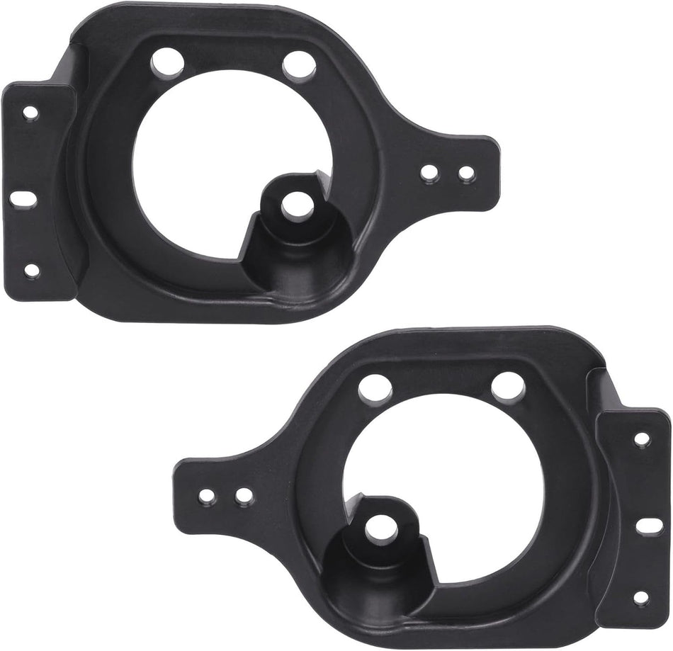 Front Driver & Passenger Side PAIR Bumper Cover Trim, Fits 2018-2026 Jeep Wrangler JL, 2020-2024 Jeep Gladiator Sport & Sport S Models, Black Plast...