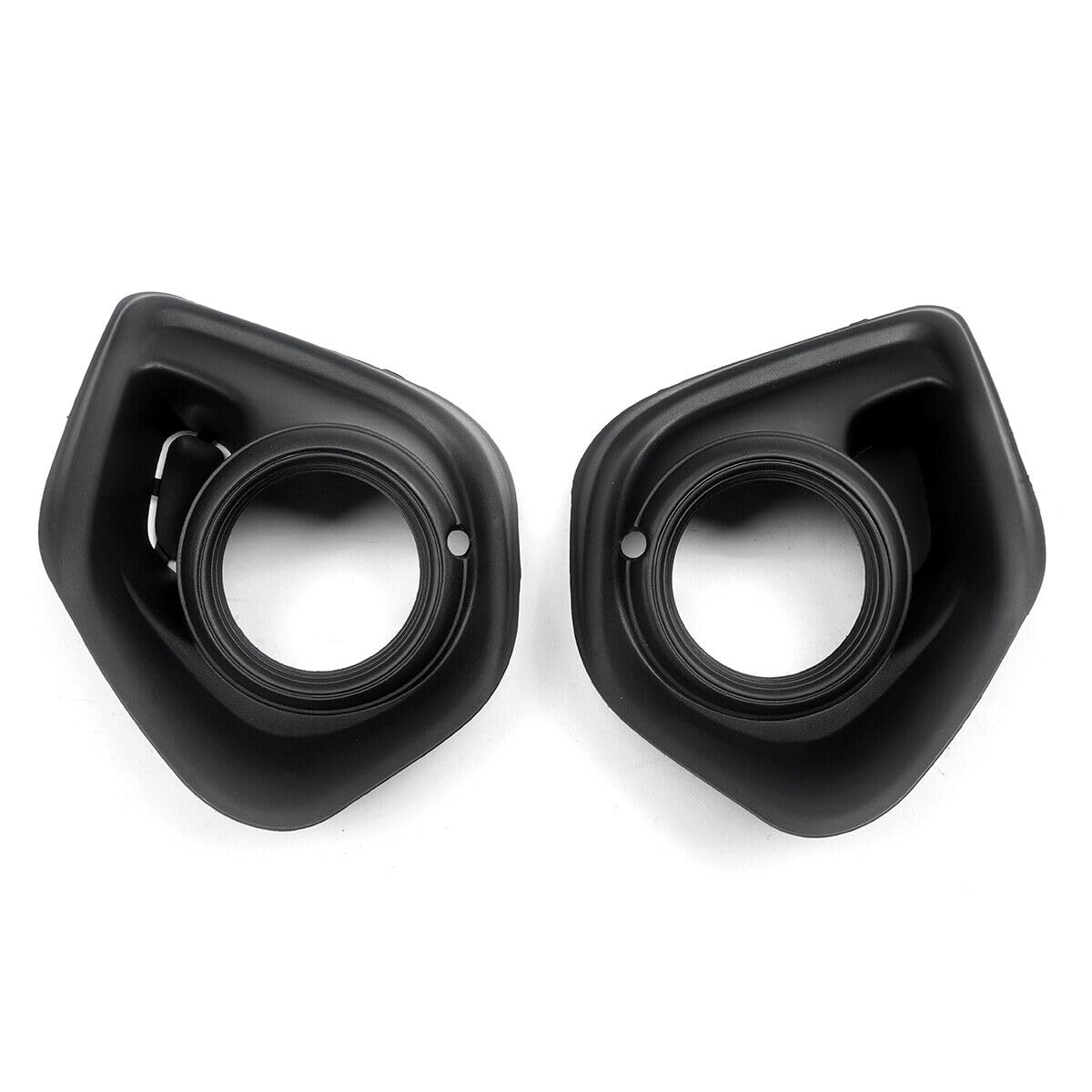 DAT Front Left Driver & Right Passenger Side Fog Light Cover Lamp Hole Bezel Trim Insert Replacement For 2013-2015 Mitsubishi Outlander Sport Black...