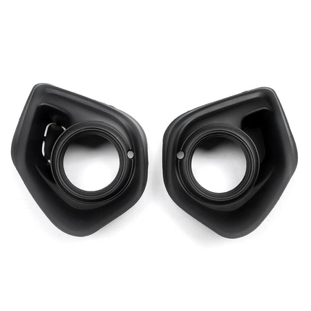 DAT Front Left Driver & Right Passenger Side Fog Light Cover Lamp Hole Bezel Trim Insert Replacement For 2013-2015 Mitsubishi Outlander Sport Black...