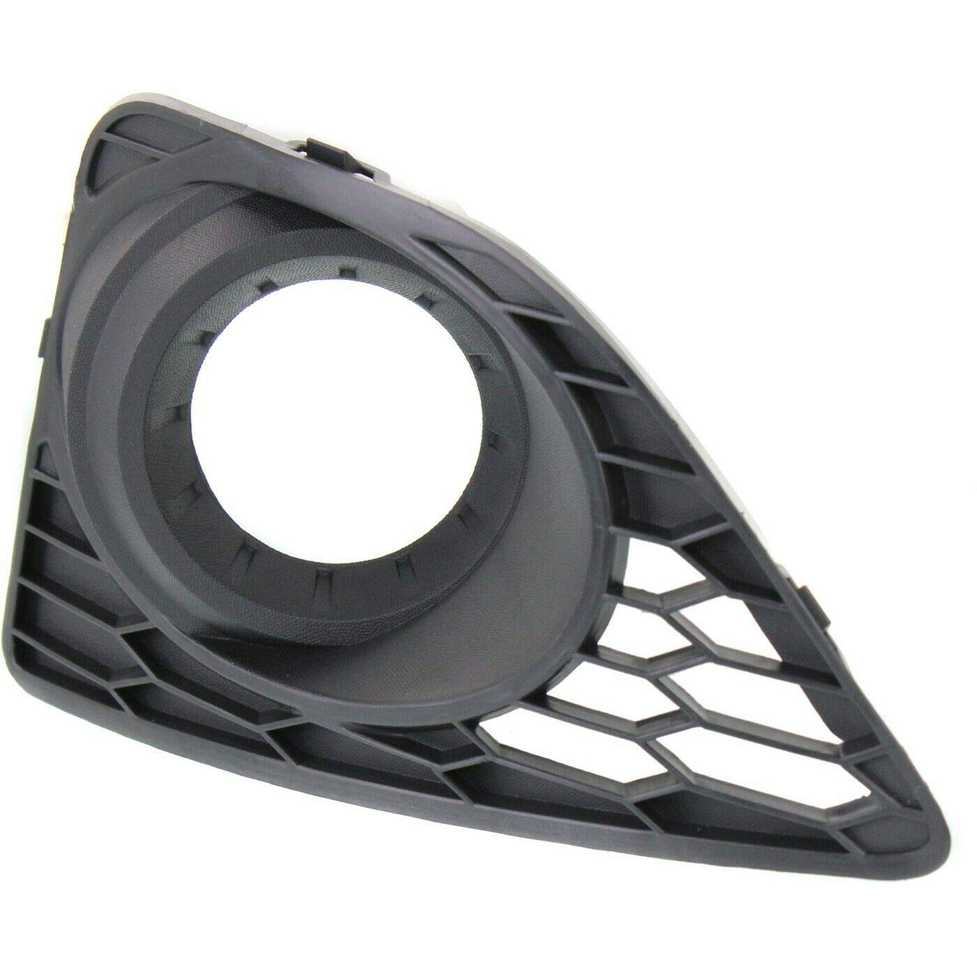 DAT AUTO PARTS Front Left Driver Side Fog Lamp Light Hole Bezel Cover Insert Replacement For 2010-2012 Ford Fusion & Hybrid Black Textured Plastic ...