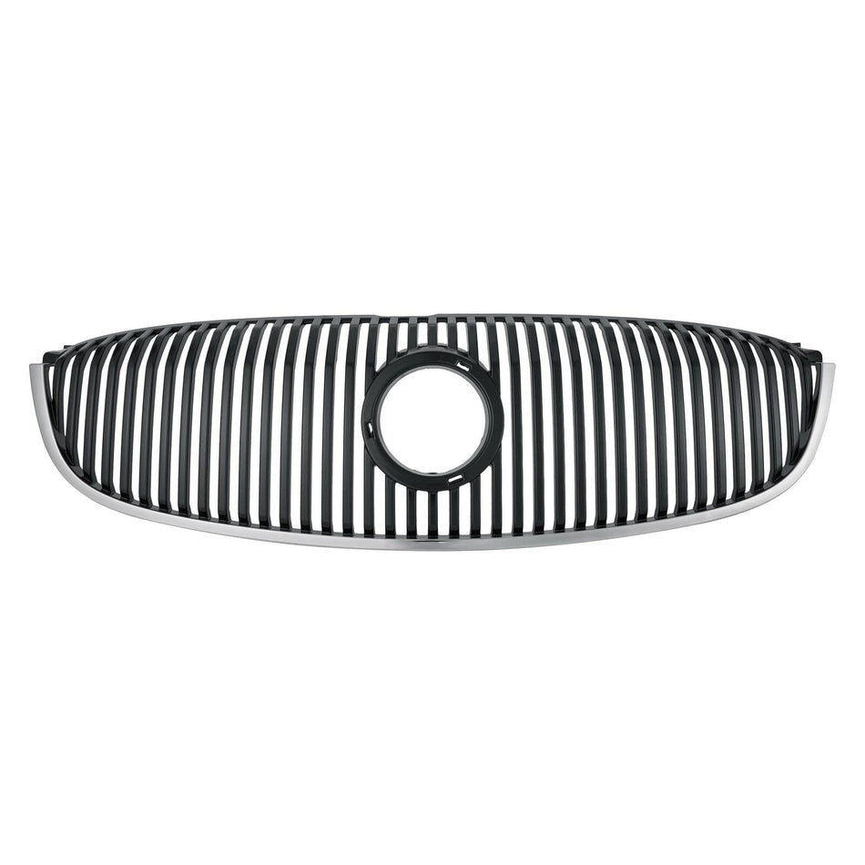 DAT AUTO PARTS Front Bumper Grille Grill Assembly Insert Panel Replacement for 2006-2008 Buick Lucerne CXL CXS Models Smoke Chrome Smooth Durable P...