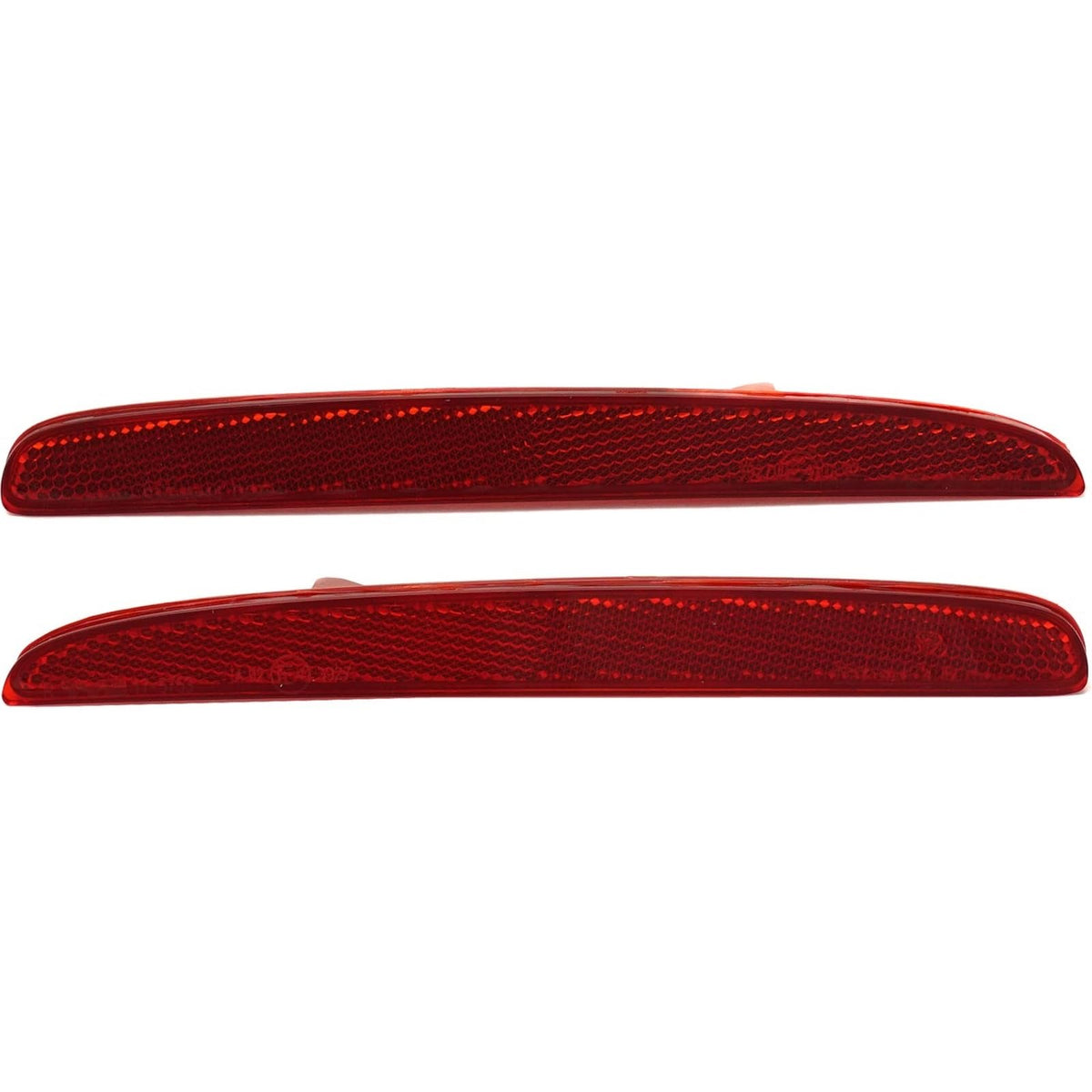 Rear Driver & Passenger PAIR, Bumper Reflector, Fits 2017–2020 Honda Civic Sedan & 2017–2021 Civic Hatchback & Hatchback Type-R, Fits Sedan Si Mode...