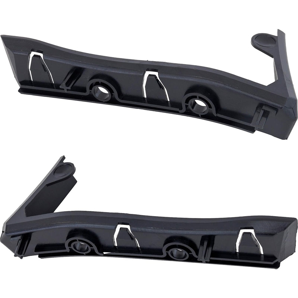 Front Left & Right PAIR Bumper Cover Bracket, For 2007–2013 Cadillac Escalade EXT, 2008–2014 Escalade, 2009–2013 Hybrid, 2009–2014 ESV, Textured Bl...