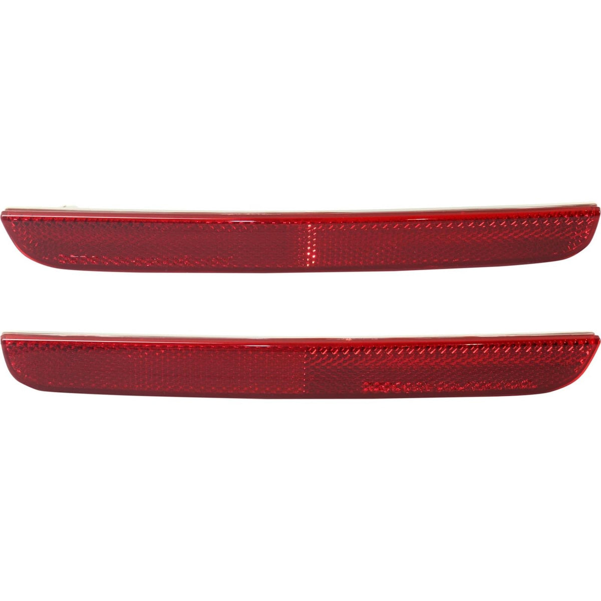 DAT AUTO PARTS Rear Left Driver & Right Passenger Side, SET OF 2, Bumper Cover Reflector, Fits 2015-2023 Dodge Challenger, Plastic Red Lense, CH118...