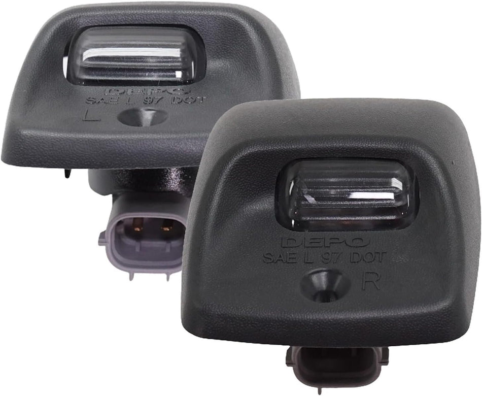 Rear License Plate Light Pair Fits 2000-2006 Toyota Tundra