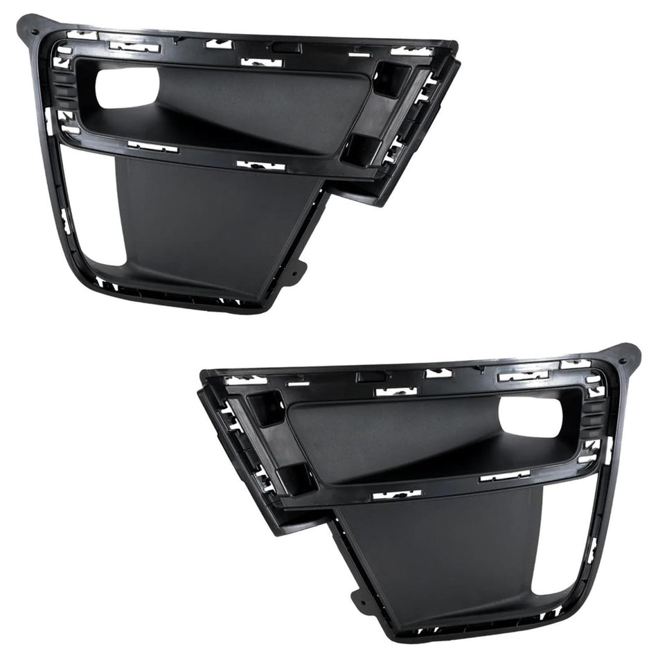 Front Left & Right Side PAIR Bumper Cover Molding Bezel For 2022-2024 Ford Expedition & Max, As OEM Will Not Include Trim Molding, Textured Black P...