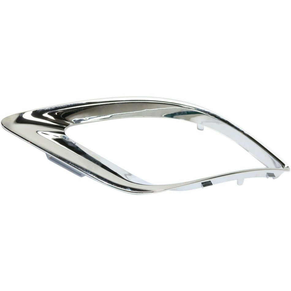 DAT AUTO PARTS Front Left Driver Side Fog Light Cover Bezel Trim Replacement For 2014-2020 Dodge Durango Except 2018-2020 SRT/RT Models Silver Chro...