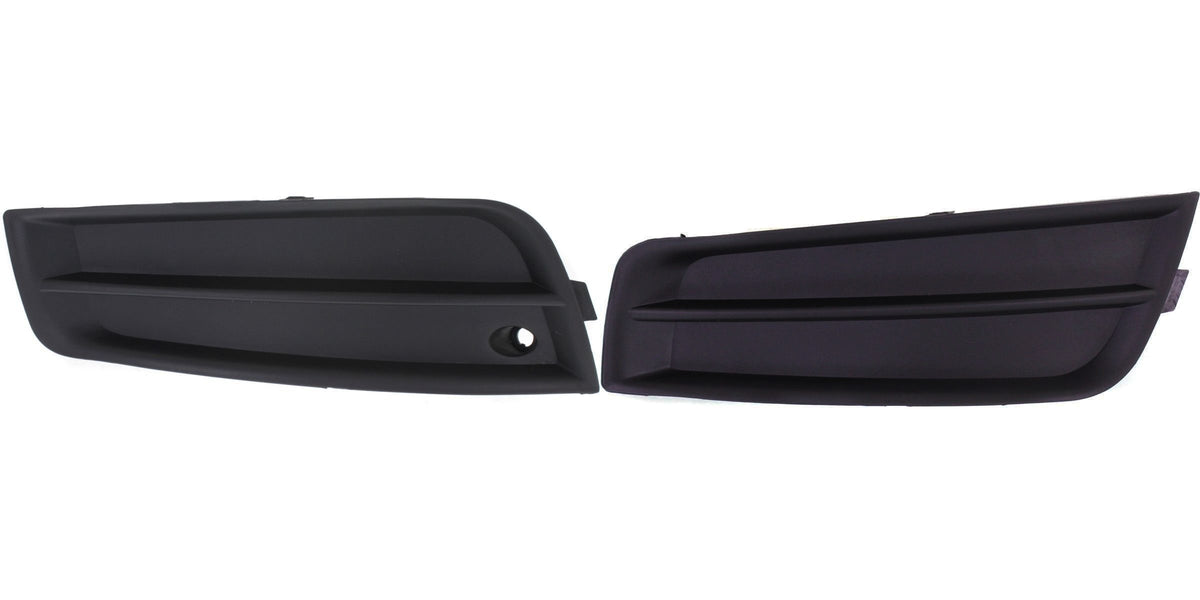 DAT AUTO PARTS Front Left Driver & Right Passenger Set Fog Light Hole Cover Molding Trim Insert Pair Replacement For 2011-2014 Chevy Cruze Except R...