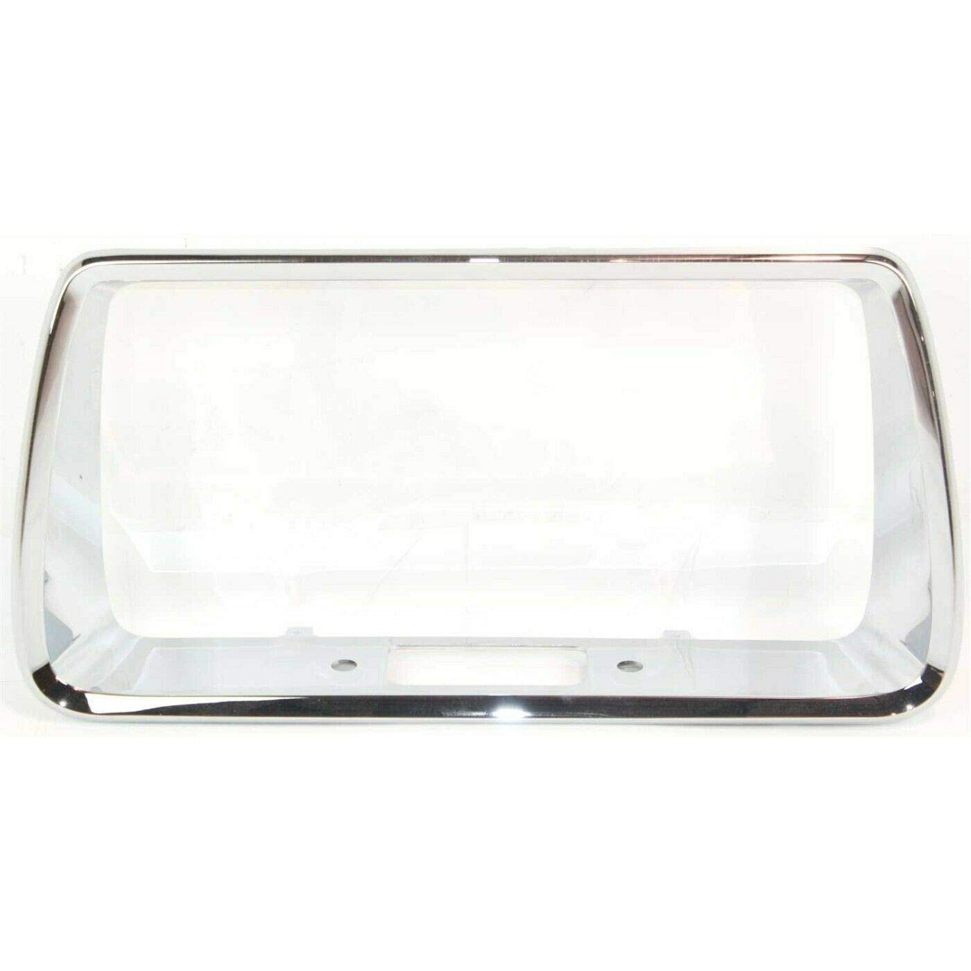 DAT AUTO PARTS Rear Bumper License Plate Frame Tag Mounting Bracket Holder Replacement for 2008 - 2012 Chevrolet Malibu Chrome Smooth Plastic GM116...