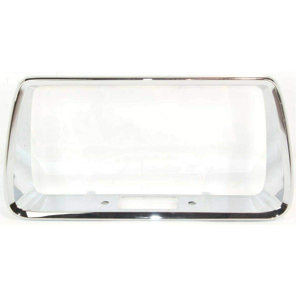 DAT AUTO PARTS Rear Bumper License Plate Frame Tag Mounting Bracket Holder Replacement for 2008 - 2012 Chevrolet Malibu Chrome Smooth Plastic GM116...